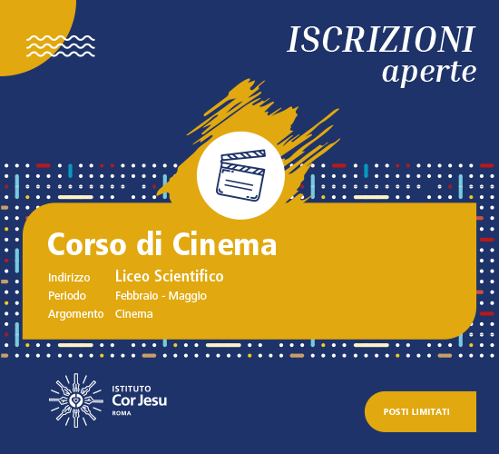 Istituto Cor Jesu Roma Banner Corso di Cinema